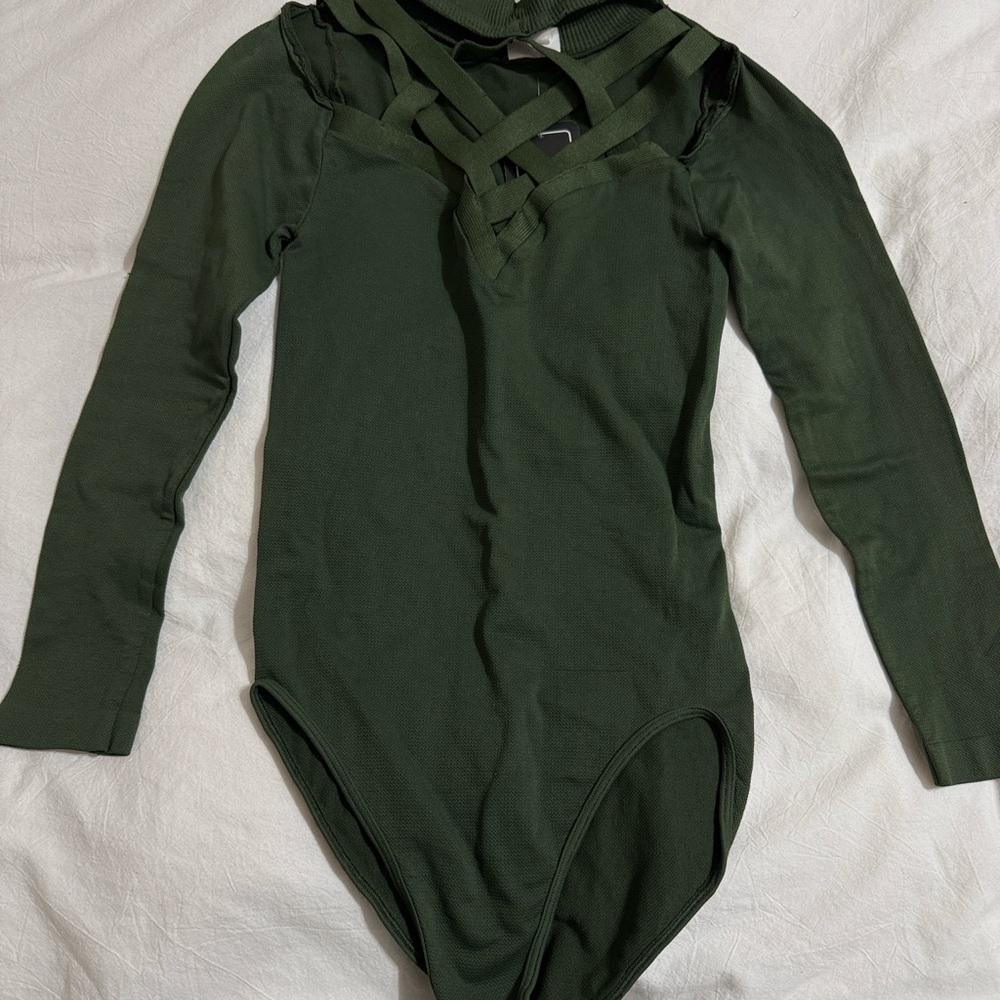 Kids Green Long Sleeve One Piece